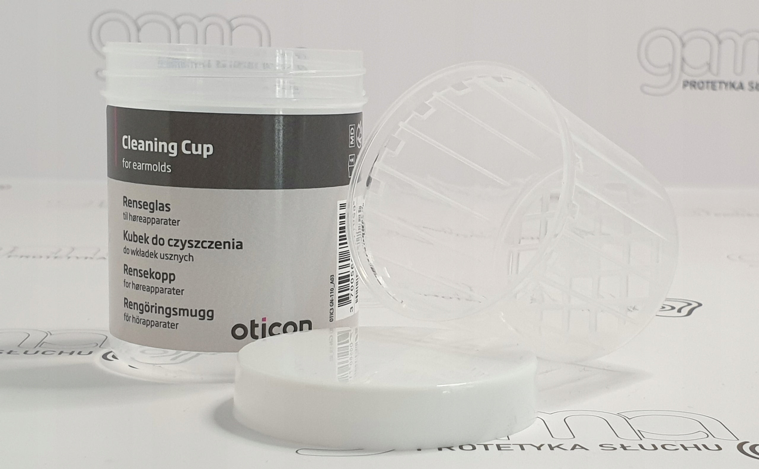 OTICON box for cleaning earbuds Brand Oticon