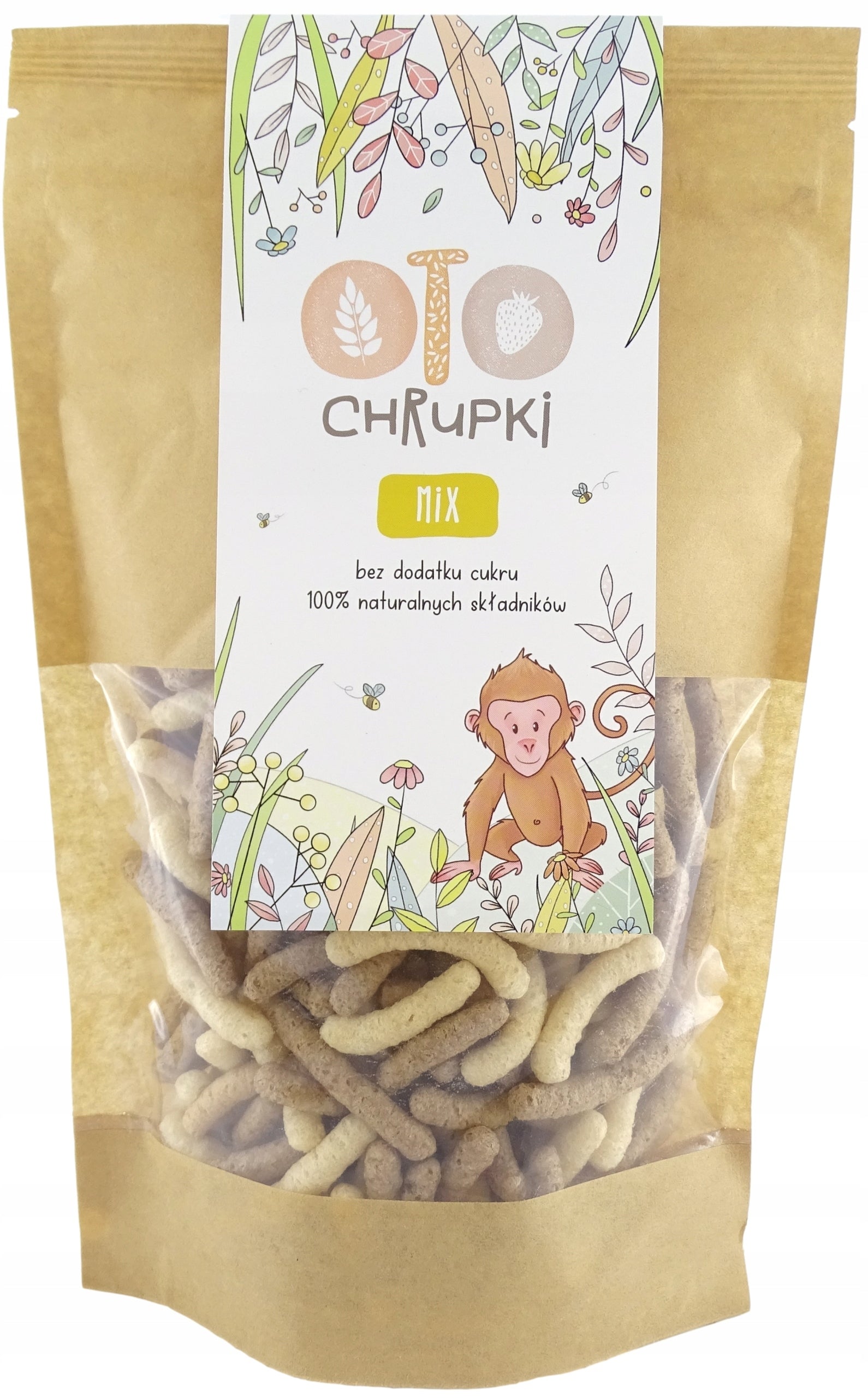 OTOLANDIA NATURAL HERE ARE CRUNCHY STICKS FOR KIDS MIX WITHOUT SUGAR 5PACK Packaging status original