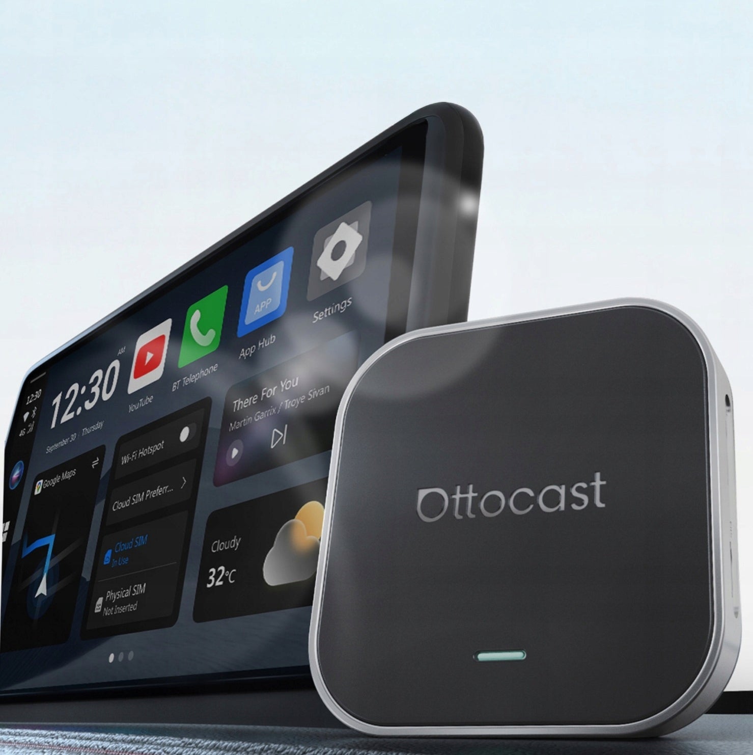 OTTOCAST OttoAibox E2 Wireless Adapter CarPlay AI Box Android Auto Manufacturer code 7762