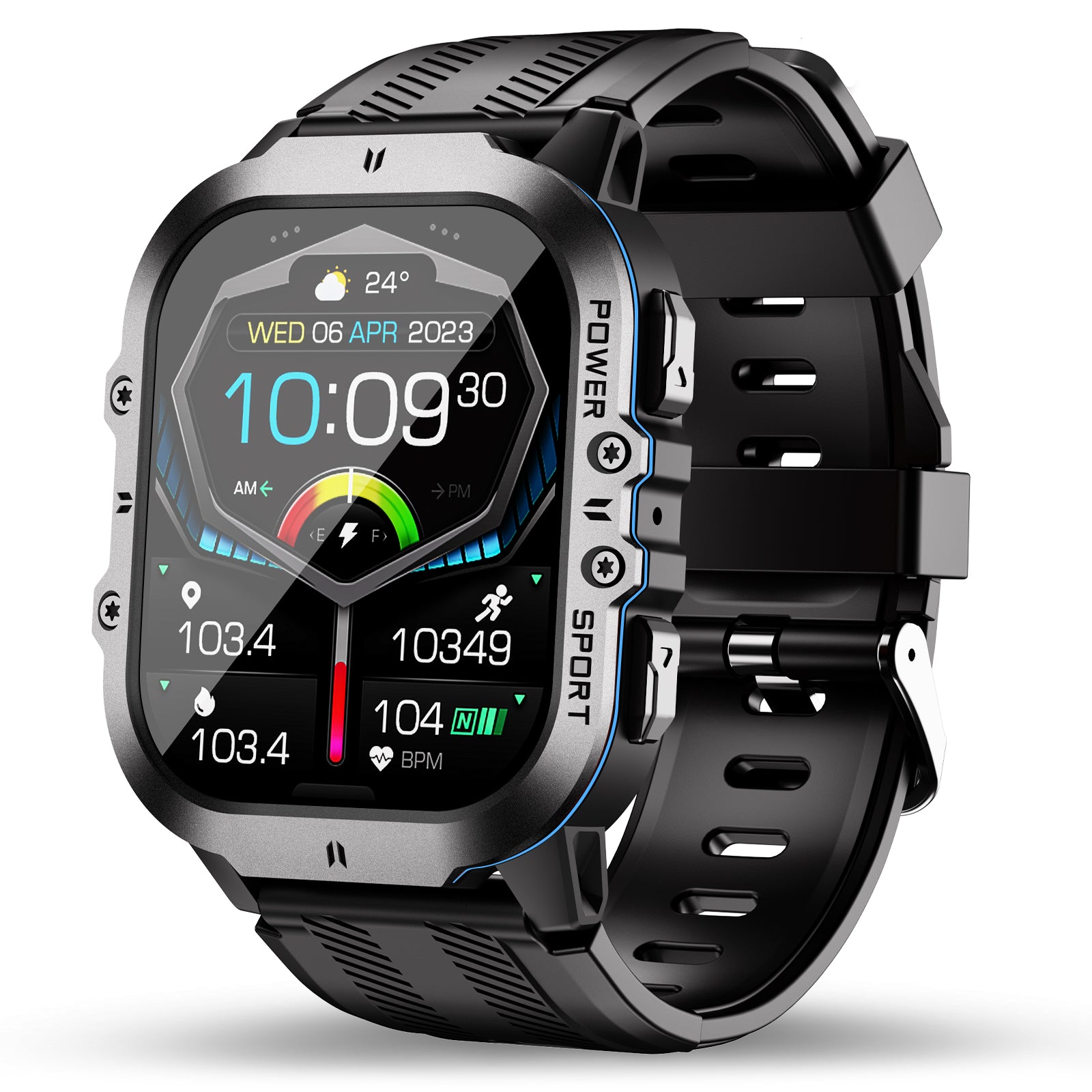 OUKITEL BT20 Smartwatch Niebieski GPS AMOLED 5ATM 120 Trybów