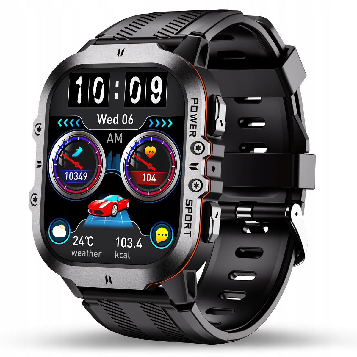 OUKITEL Outdoor Rugged Smartwatch GPS 5ATM AMOLED 120 Sport Modes for Men