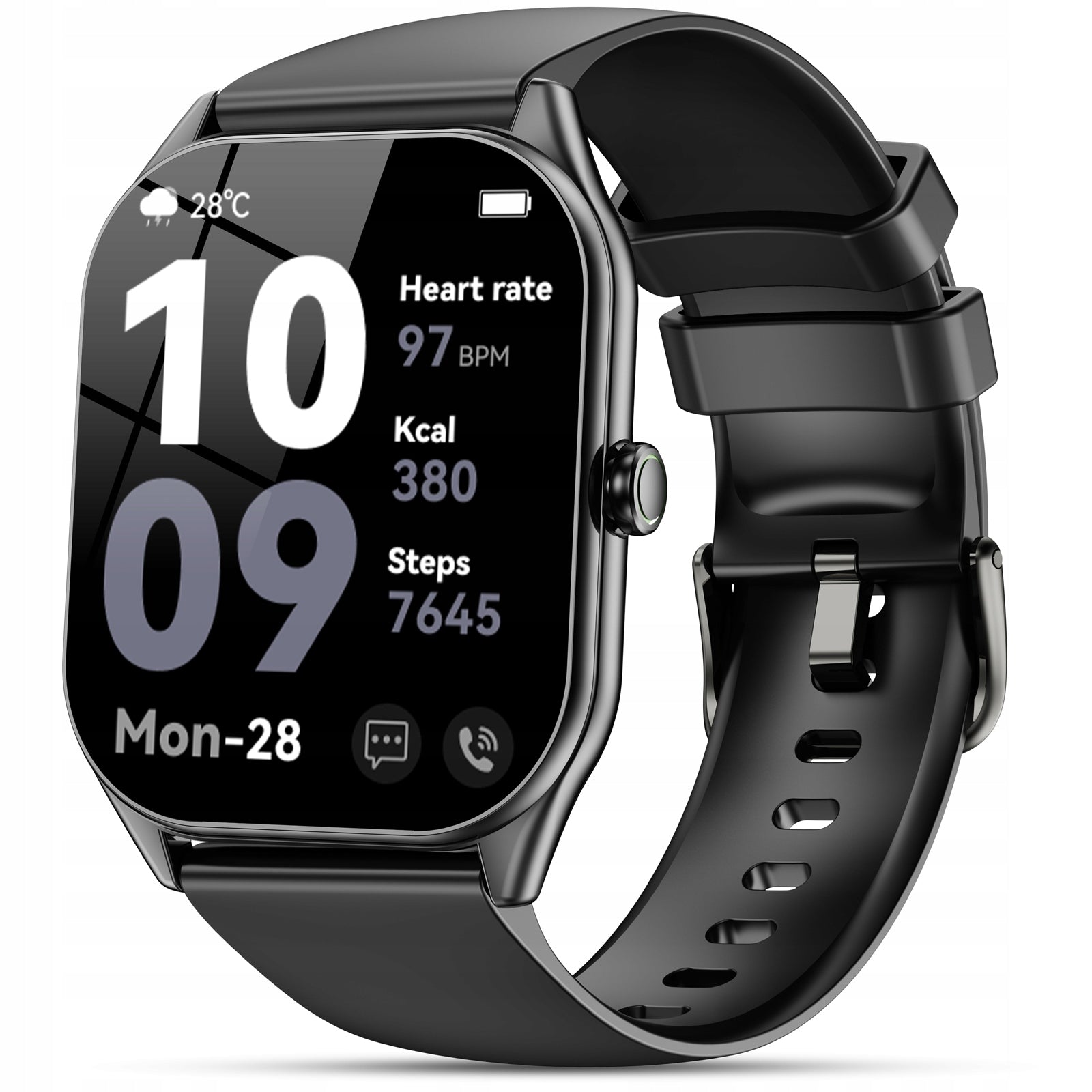 OUKITEL V8 Smartwatch Czarny 2,0" HD 120 Trybów Sportowych