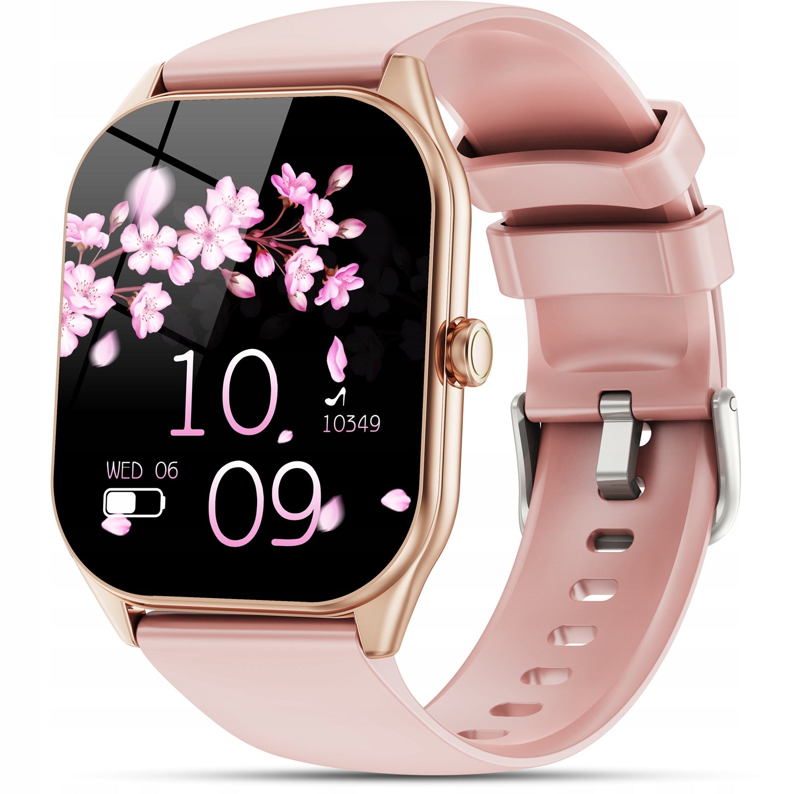 OUKITEL Women Fitness Smartwatch Bluetooth Calls 120 Sport Modes IP68 Pink