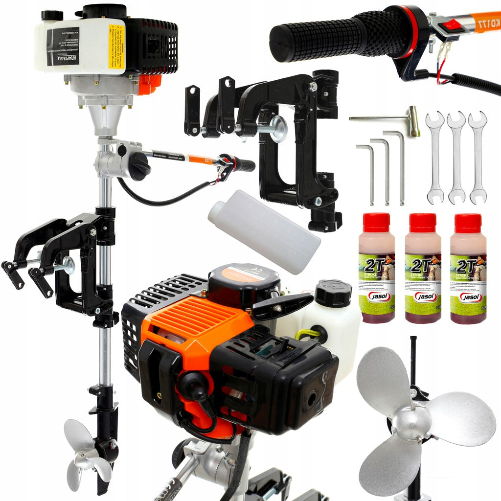 OUTBOARD COMBUSTION ENGINE 5.8KM FOR PONTOON BOAT OILS