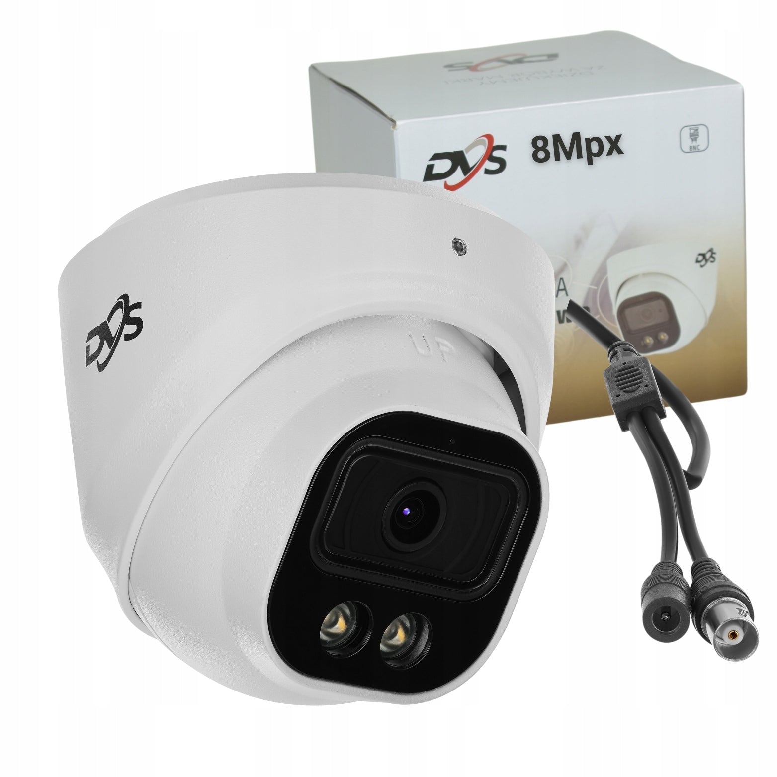 OUTDOOR ANALOG CAMERA 8Mpx WHITE DOME COLOR AT NIGHT ULTRA HD ANALOG Packaging status original