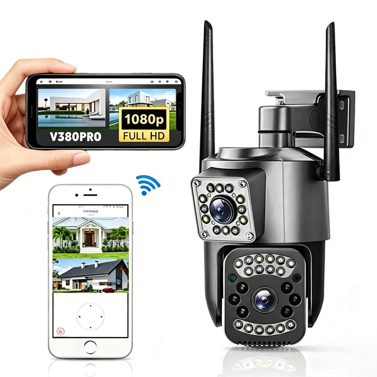 OUTDOOR CAMERA ROTATING FOR SIM CARD GSM LTE 4G DOUBLE FOR MONITORING