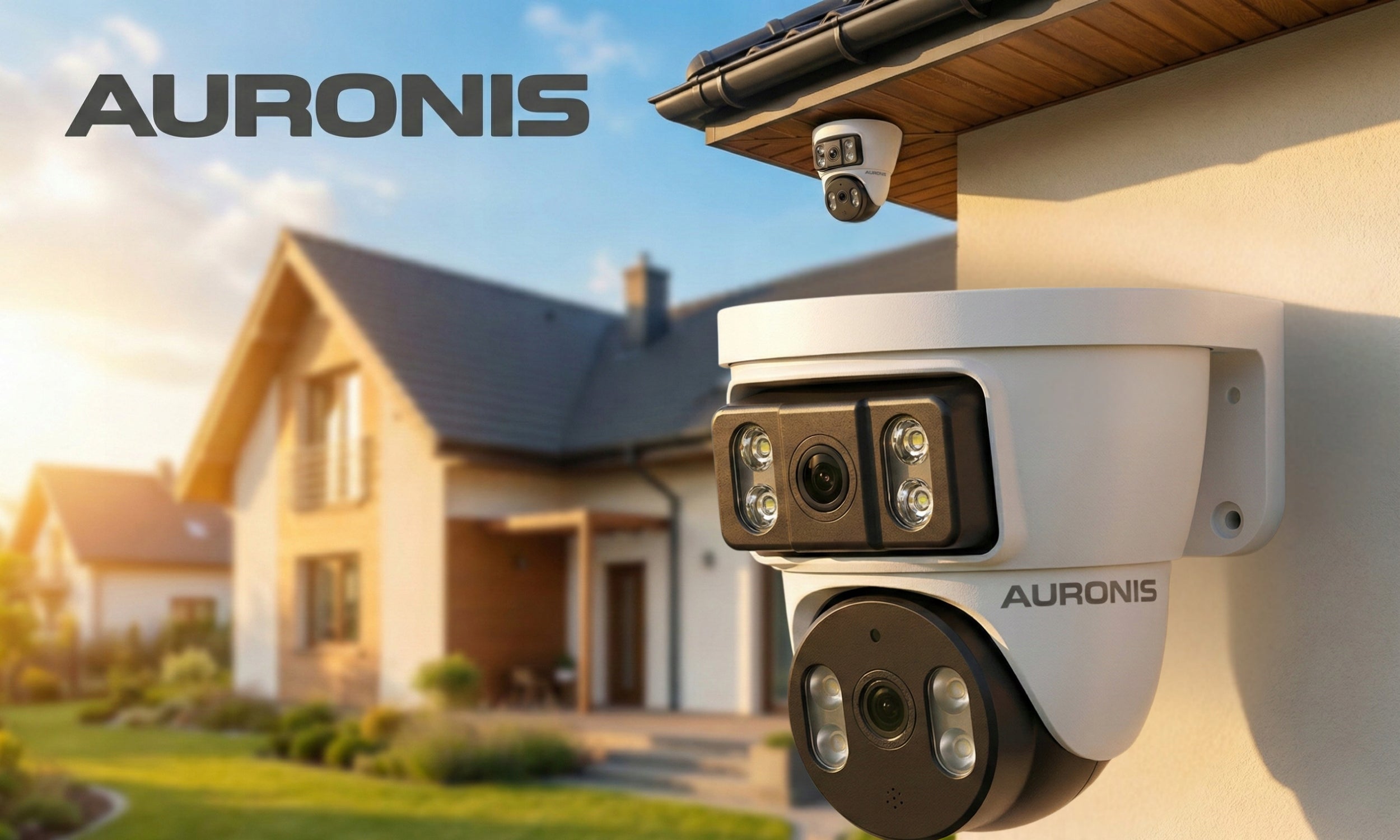 OUTDOOR CAMERA WIFI ROTATING DOUBLE 6MP DETECTION - 2 WAYS OF MOUNTING Packaging status original
