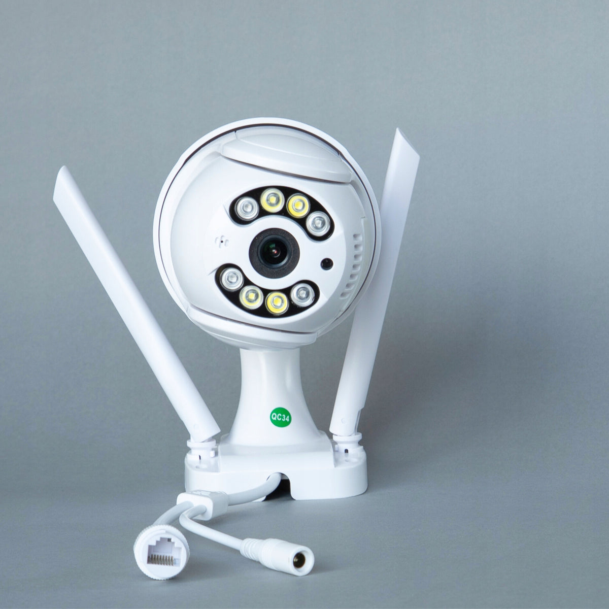 OUTDOOR CAMERA WIFI ROTATING IP APPLICATION MONITORING DETECTION 8MP Manufacturer code kamera ip aplikacja icsee zoom 8mp biała