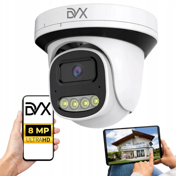 OUTDOOR DOME CAMERA ROTATING IP POE 8MPx DVX TRACKING ALARM 4K 8K