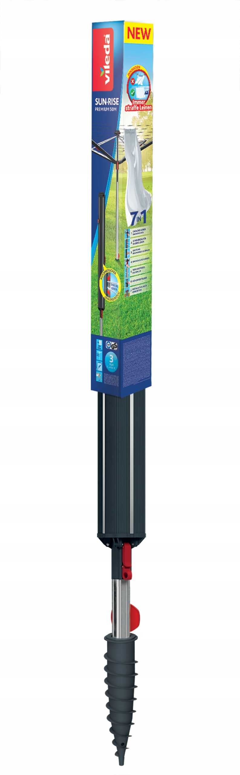 OUTDOOR GARDEN DRYER FOR CLOTHES VILEDA SUN RISE PREMIUM 50 LAUNDRY Brand OneShop