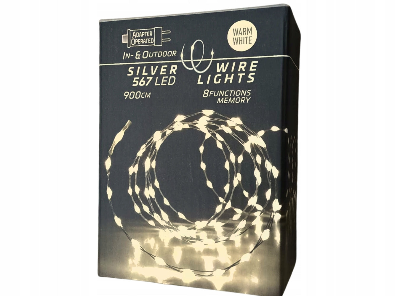 OUTDOOR GARLAND For garden 567 white LED on wire 230V Driver - 9 m EAN (GTIN) 8720573783866