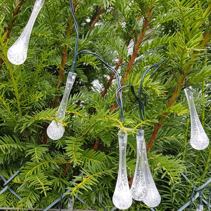 OUTDOOR GARLAND ICICLE LIGHTS SOLAR GARDEN WHITE COLD EAN (GTIN) 5901508315250