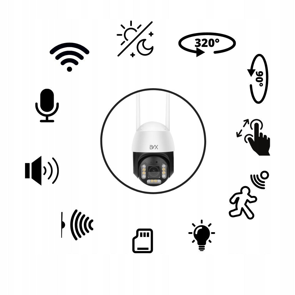 OUTDOOR GSM LTE PTZ 4G 8MPx ROTATING WATERPROOF HQ SIM CARD CAMERA Packaging status original