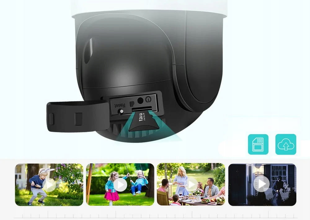 OUTDOOR IP CAMERA ROTATING 3 LENSES TRIPLE WiFi 12Mpx ZOOM ICSee Brand no brand