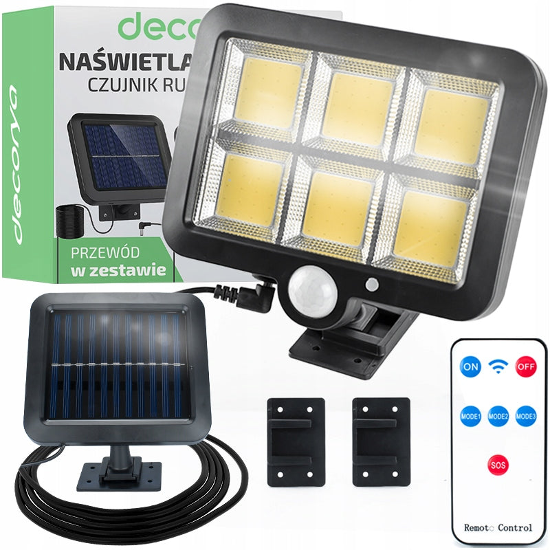 OUTDOOR LED LAMP WITH SOLAR PANEL PHOTOCELL FOR MOTION SENSOR IP65