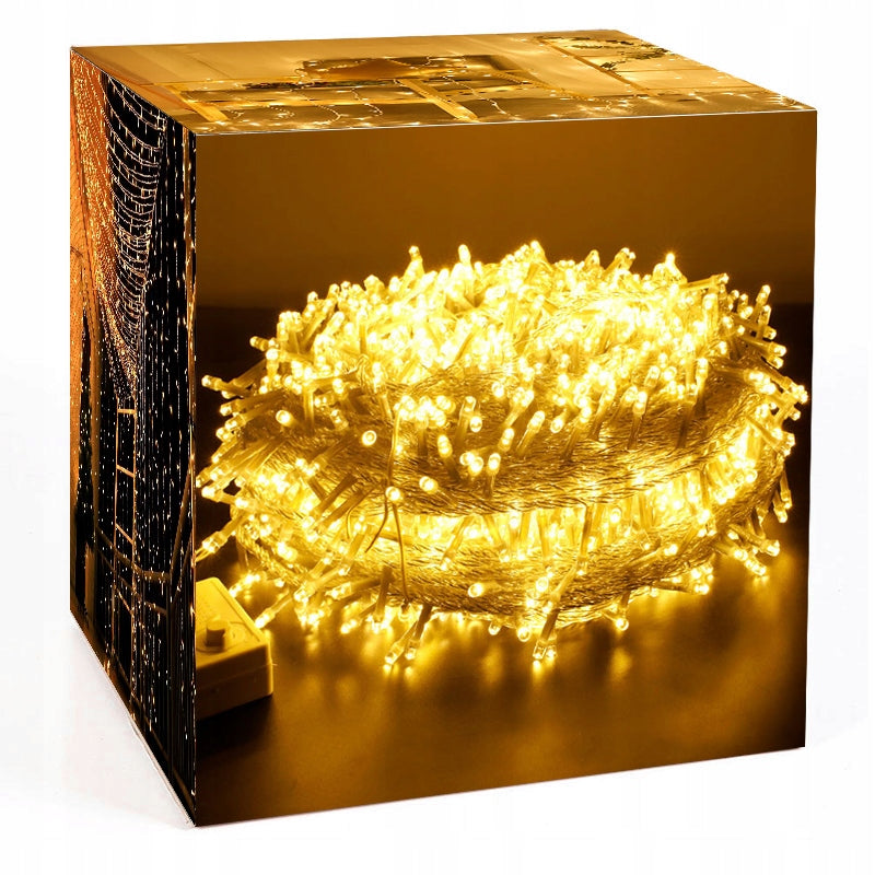 OUTDOOR LIGHTS GARLAND FLASH CHRISTMAS TREE LIGHTS 500 LED 50m