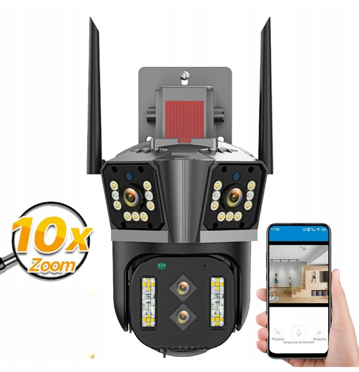 OUTDOOR NIGHT VISION CAMERA Rotating for WiFi 360 Monitoring with Zoom Brand no brand