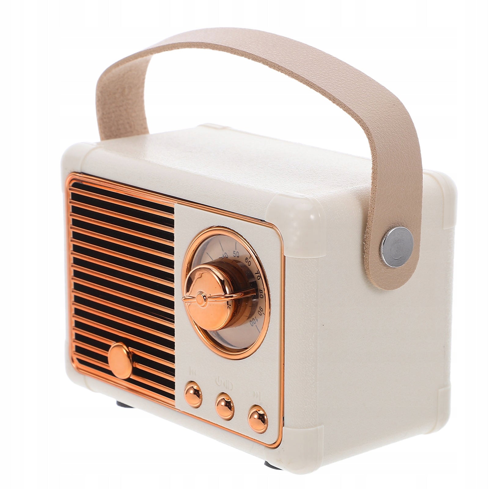 OUTDOOR PORTABLE RETRO SPEAKER MINI SUBWOOFER WHITE Brand no brand