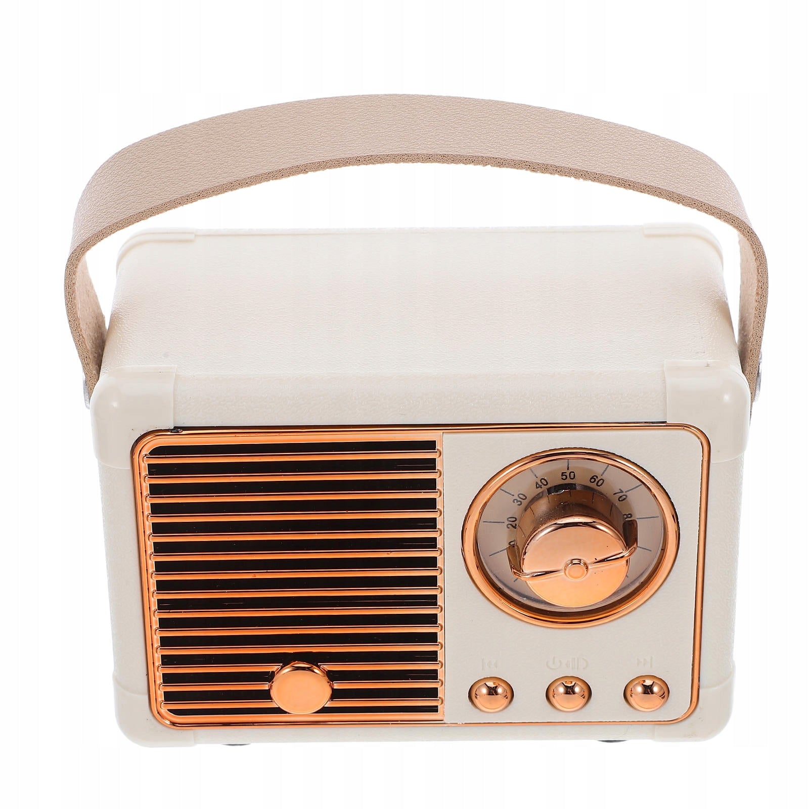 OUTDOOR PORTABLE RETRO SPEAKER MINI SUBWOOFER WHITE