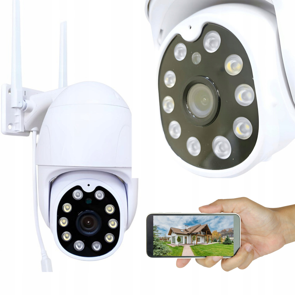 OUTDOOR SWIVEL WIFI IP ZOOM MONITORING CAMERA