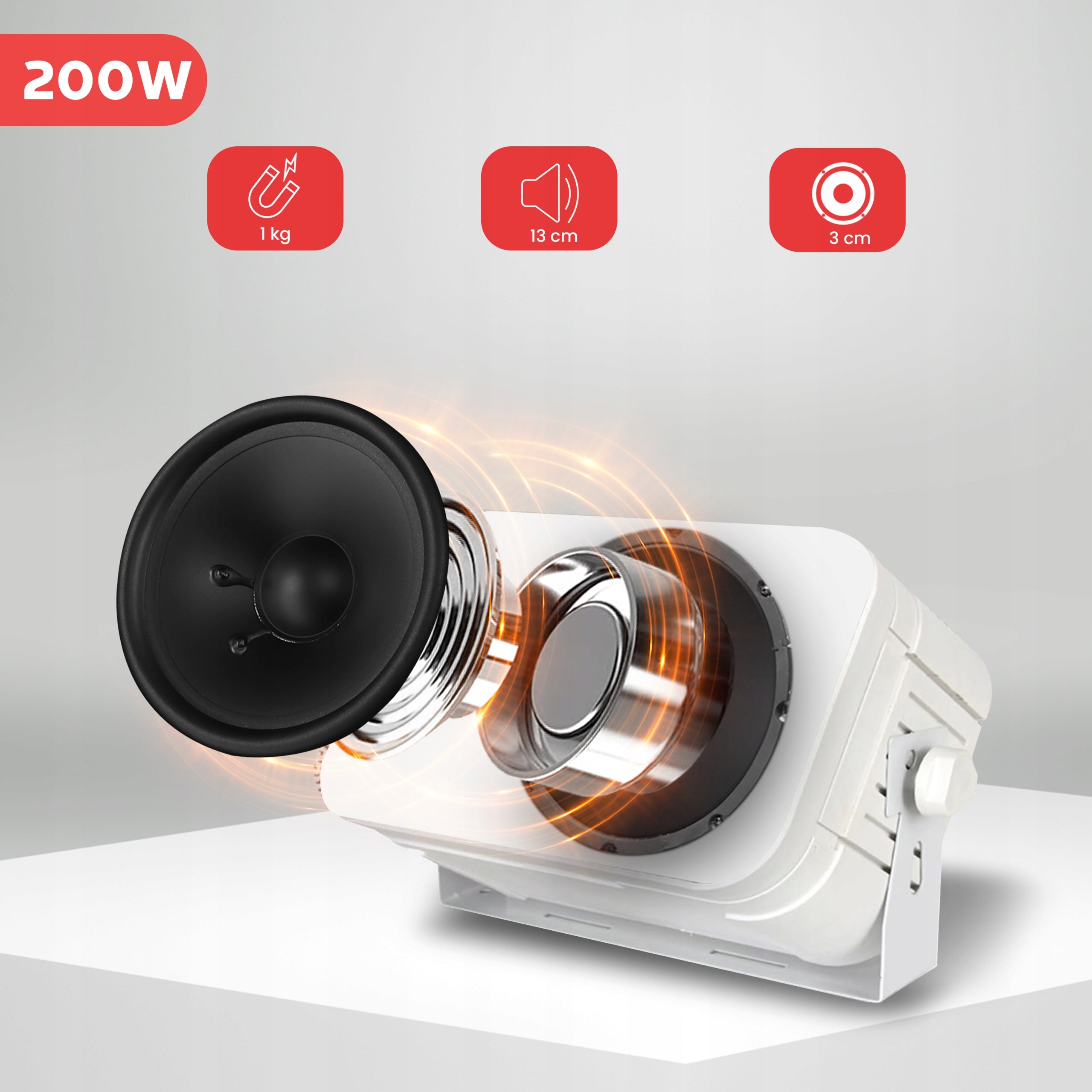 OUTDOOR WATERPROOF WALL SPEAKERS 5.25 INCH 200WATT RMS UNIVERSAL Manufacturer code PDWR40W