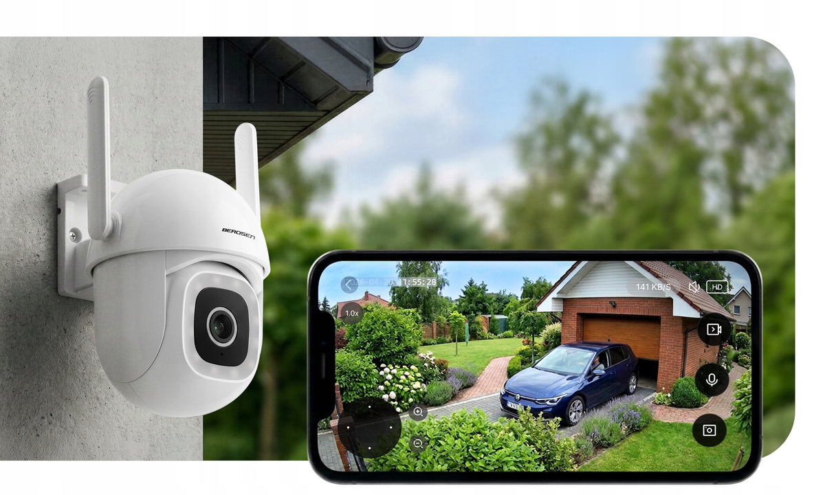 OUTDOOR WIFI CAMERA ROTATING IP 5MP WI-FI TUYA MOTION TRACKING DETECTION Manufacturer code 394300