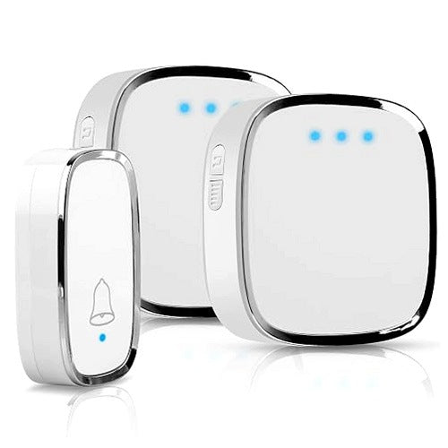OUTDOOR WIRELESS DOORBELL WATERPROOF IP44 58 MELODY STEEL