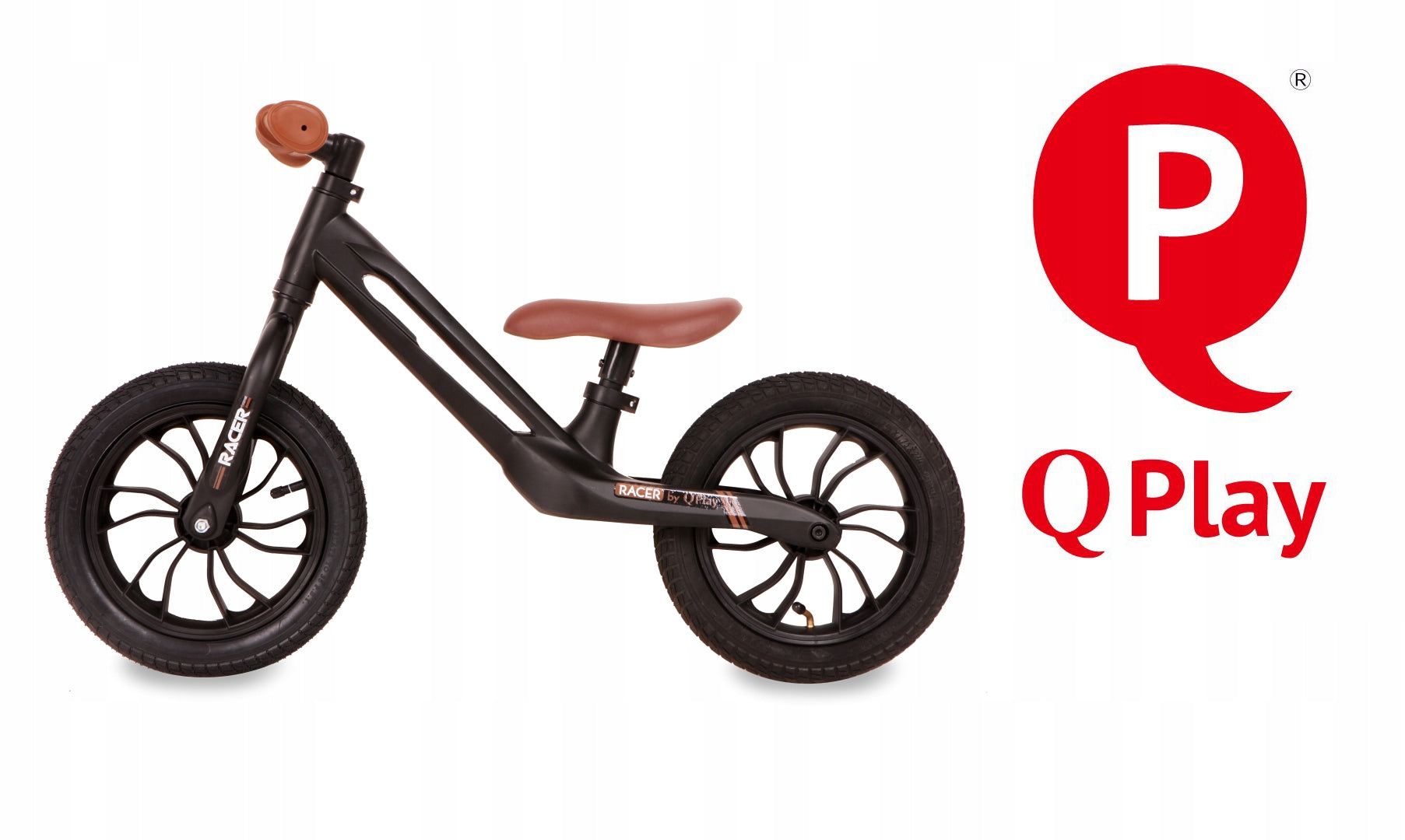 OUTLET Qplay Racer Brown Balance Bike Kid's age 2＋ years