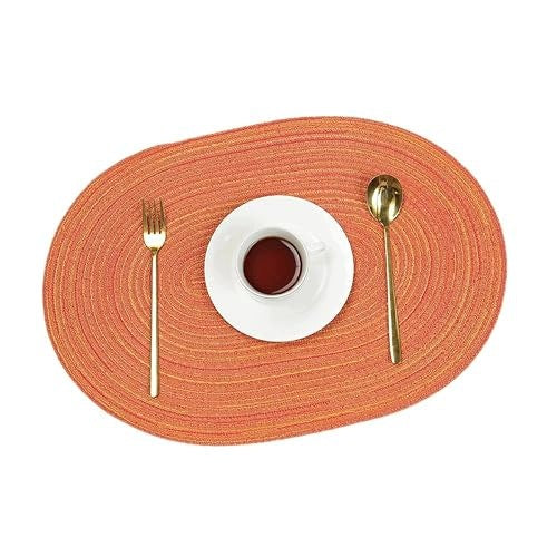OVAL WOVEN TABLE PADS SET OF 6 NON-SLIP KITCHEN Brand no brand