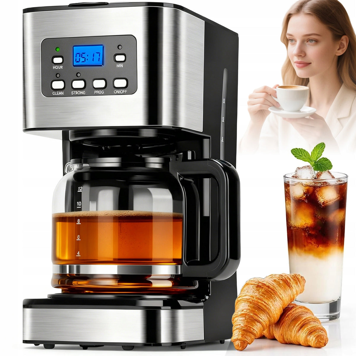 OVERFLOW 1.5L MACHINE WITH WATER LEVEL WINDOW AND DRIP LOCK