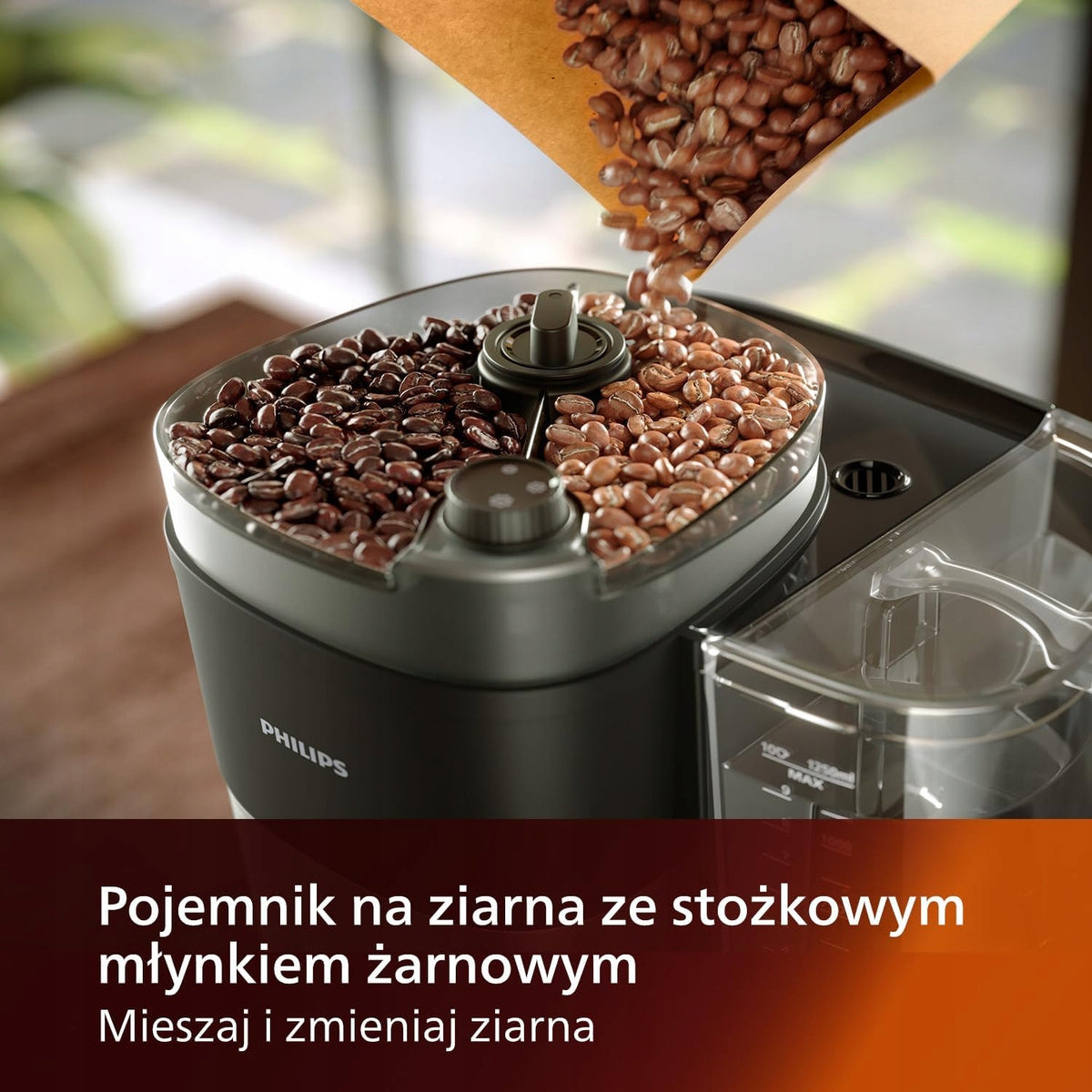 OVERFLOW COFFEE MAKER 1,25L GRINDER POT COFFEE AROMA SEAL Model 5907092421070