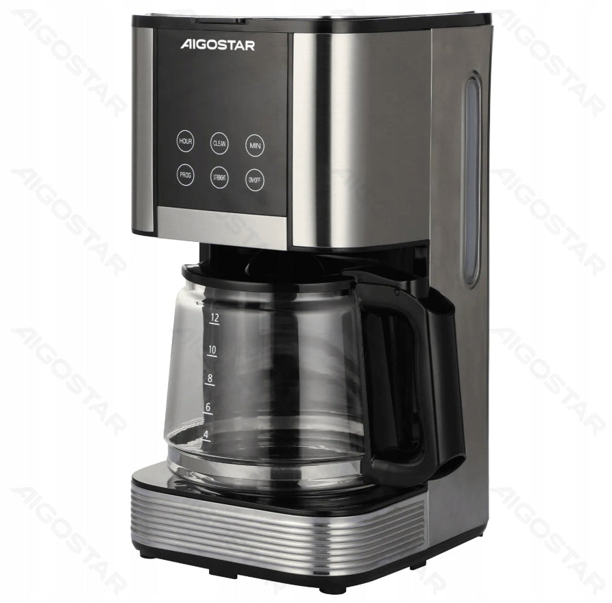 OVERFLOW COFFEE MAKER 1,5L 12 CUPS TOUCH TIMER