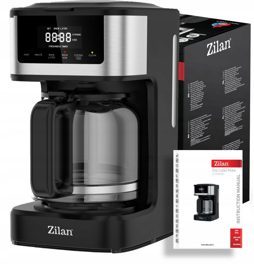 OVERFLOW COFFEE MAKER 900W 1,8L TOUCH PANEL Brand Zilan