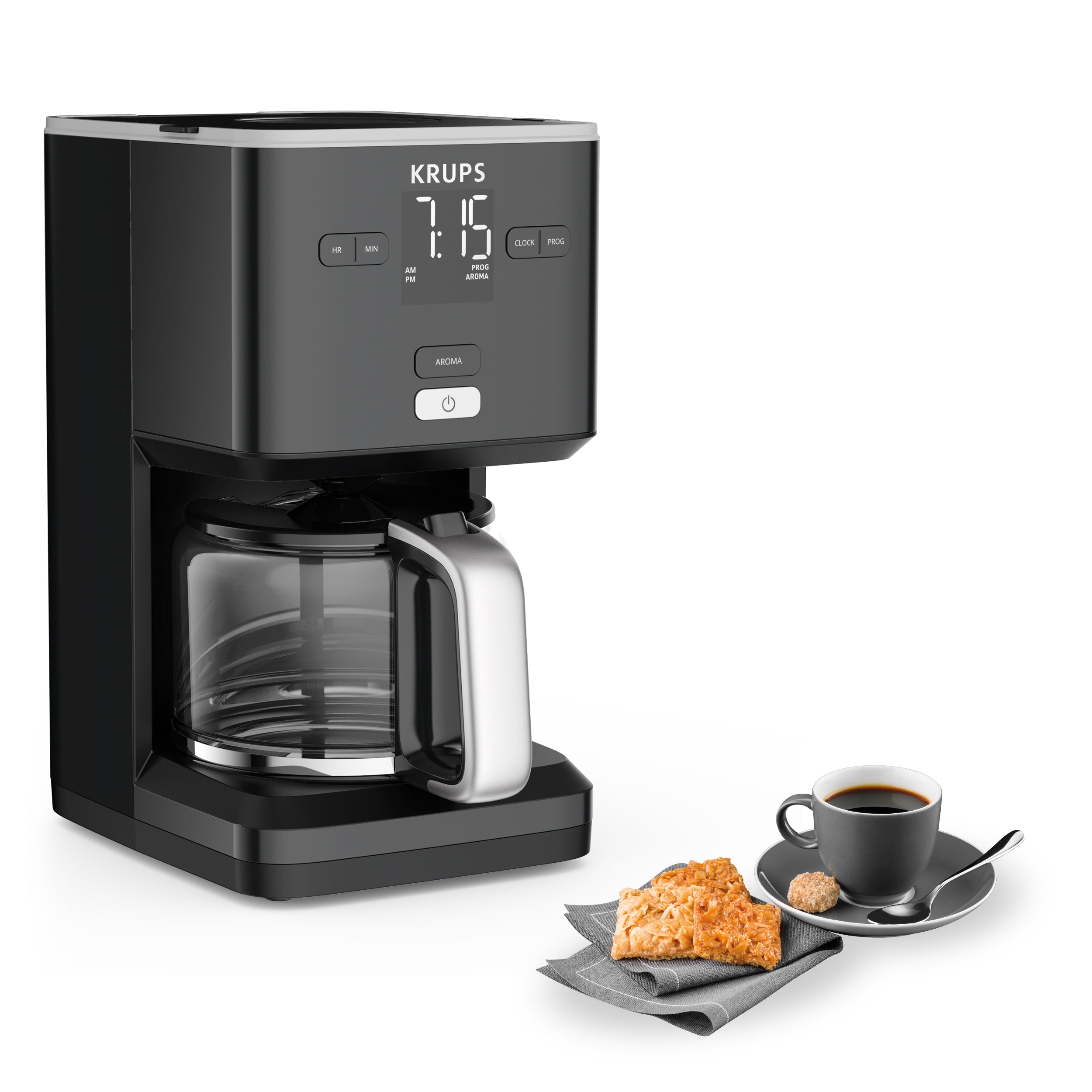 OVERFLOW COFFEE MAKER KRUPS KM6008 1,25L BLACK KEEPING WARM Manufacturer code KM600810