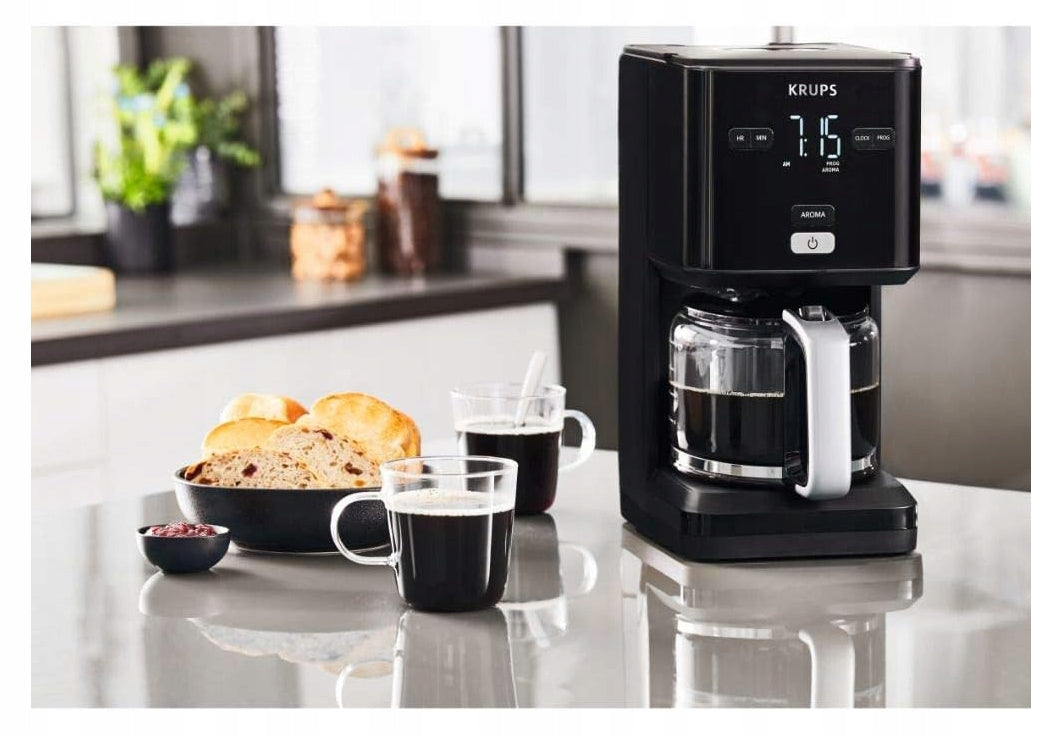 OVERFLOW COFFEE MAKER KRUPS KM6008 1,25L BLACK KEEPING WARM Packaging status original