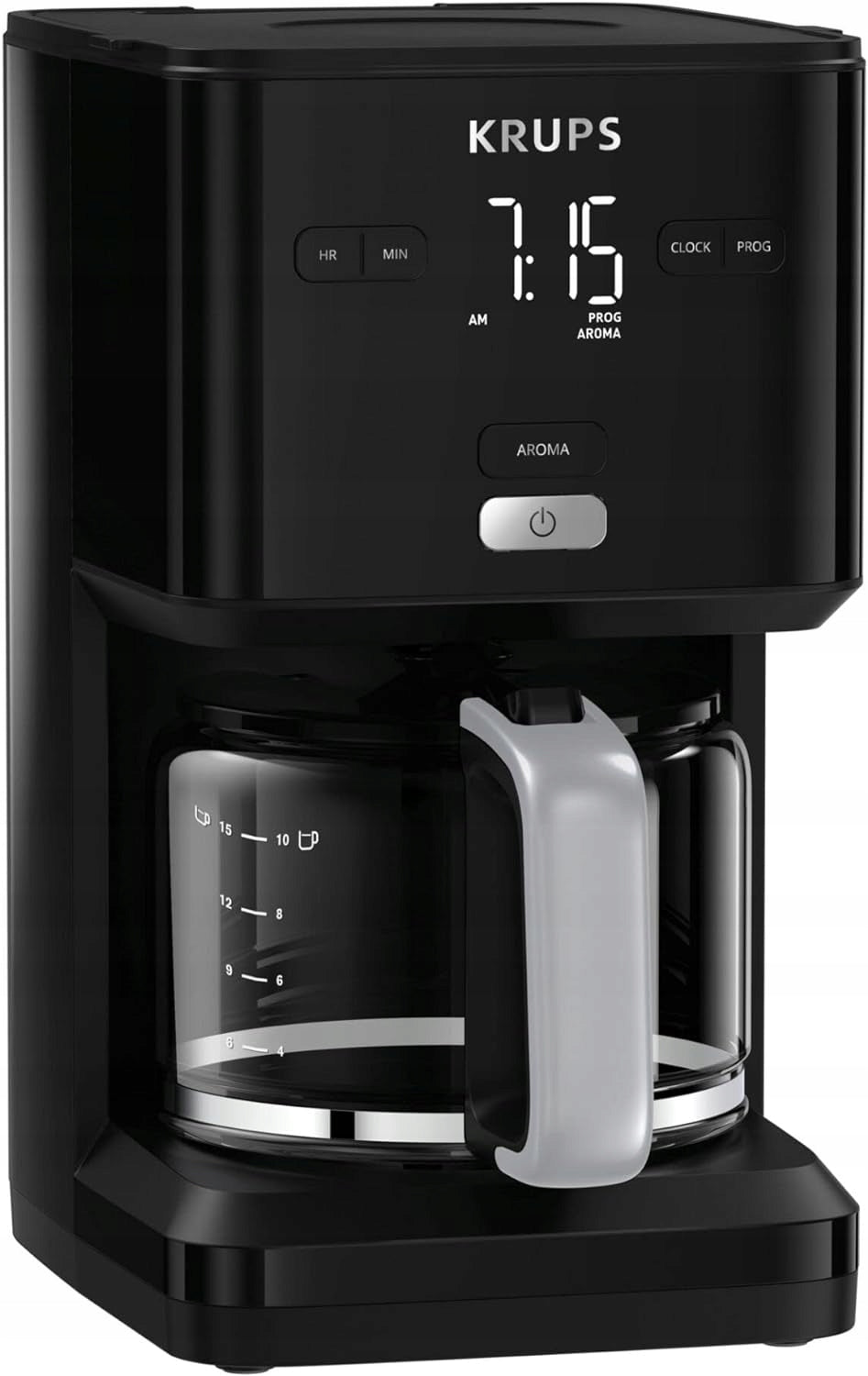 OVERFLOW COFFEE MAKER KRUPS KM6008 1,25L BLACK KEEPING WARM