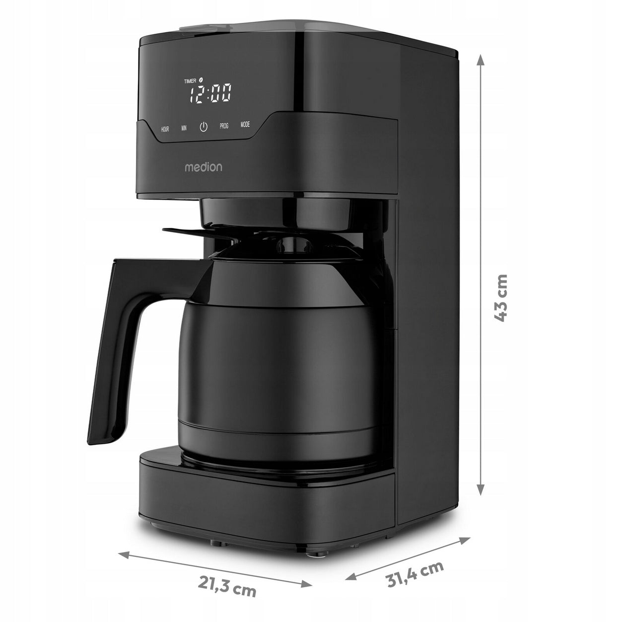 OVERFLOW COFFEE MAKER MD18458 1,1L 900W 8 CUPS AROMA ADJUSTMENT Packaging status original