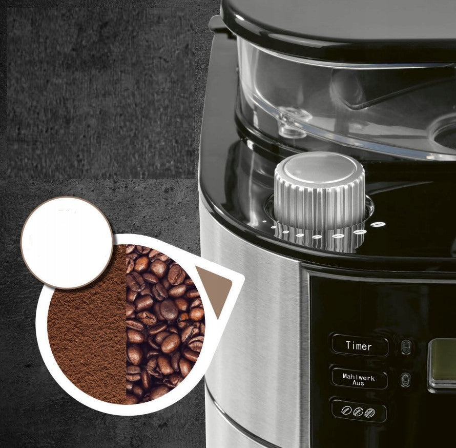 OVERFLOW COFFEE MAKER WITH FILAMENT GRINDER AND JUG 1,5L - TIMER 24H Manufacturer code CM1025AD-GS