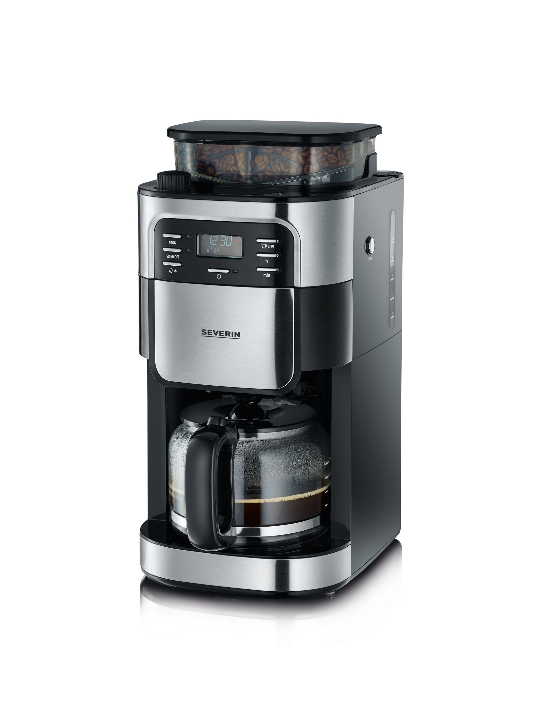 OVERFLOW COFFEE MAKER WITH GRINDER LARGE JUG 1000W SEVERIN KA4810 Packaging status original
