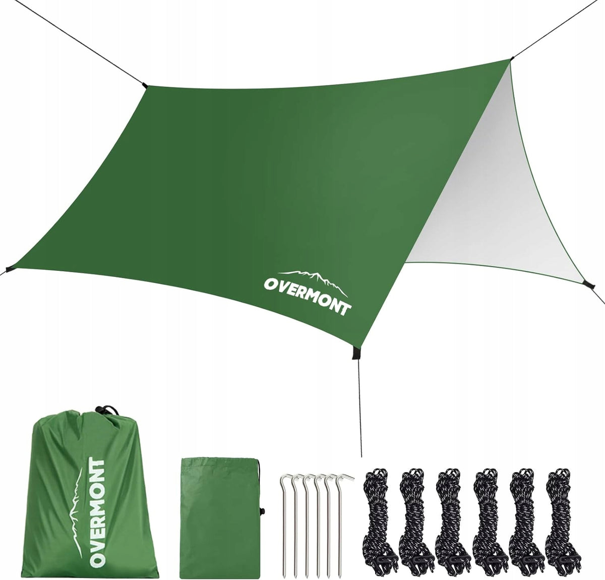 OVERMONT CAMPING TARPAULIN TENT RAIN VISOR 3x3M