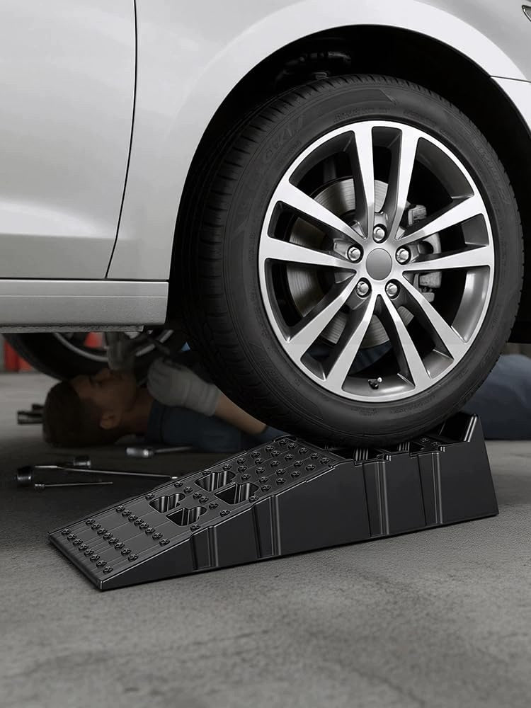 OVERRUN CAR RAMP 3 TONS 2 PCS HIGH DRIVEWAYS STACALABLE Brand no brand
