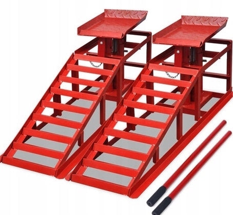 OVERRUN CAR RAMP DRIVEWAY LIFT HYDR 4T SET LARGE HIGH
