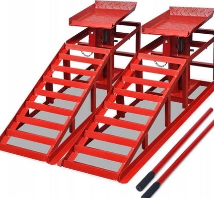 OVERRUN CAR RAMP DRIVEWAY LIFT HYDR 4T STRONG SOLID DURABLE