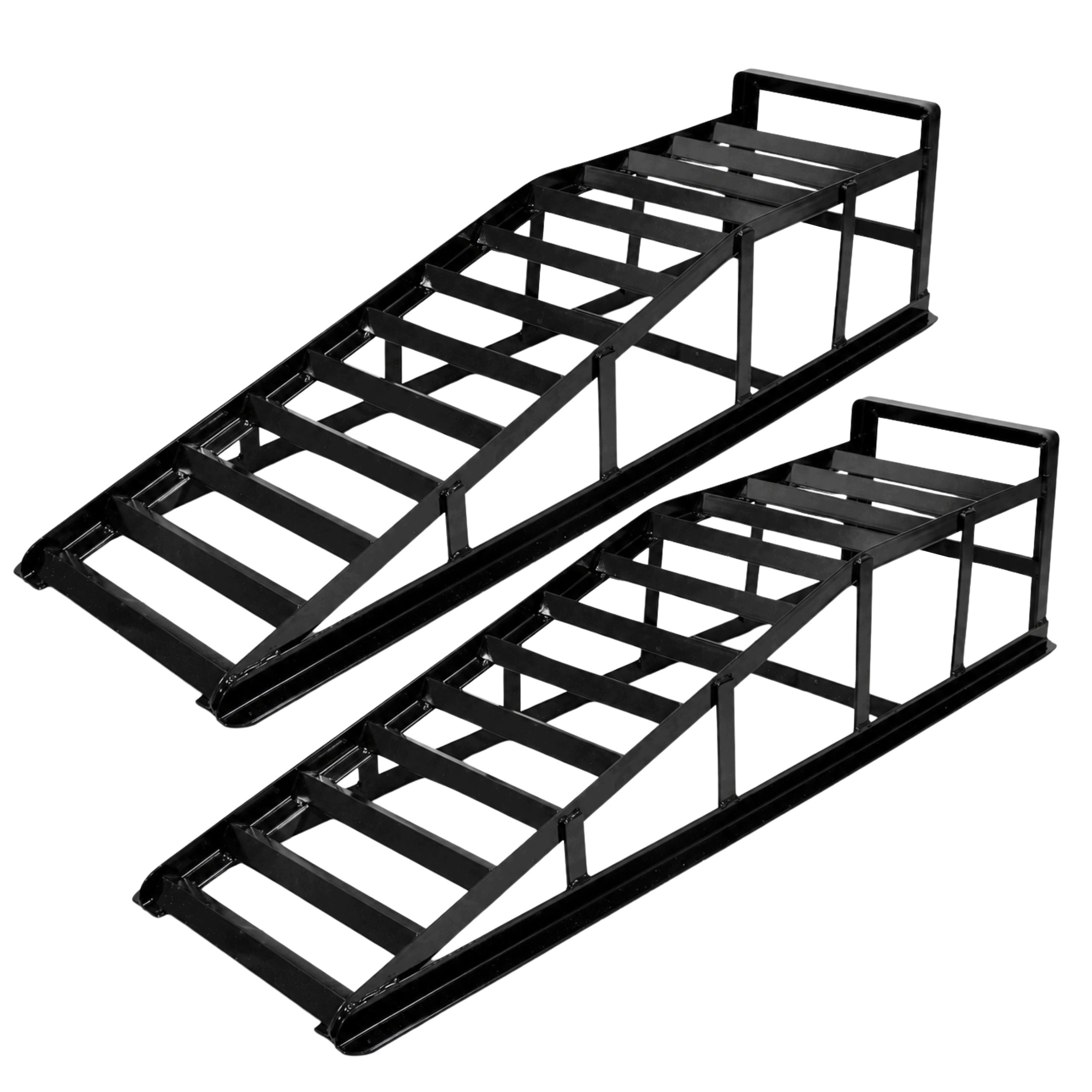 OVERRUN CAR RAMP DRIVEWAY STEEL LIFT LARGE STRONG 3T 2 PIECES