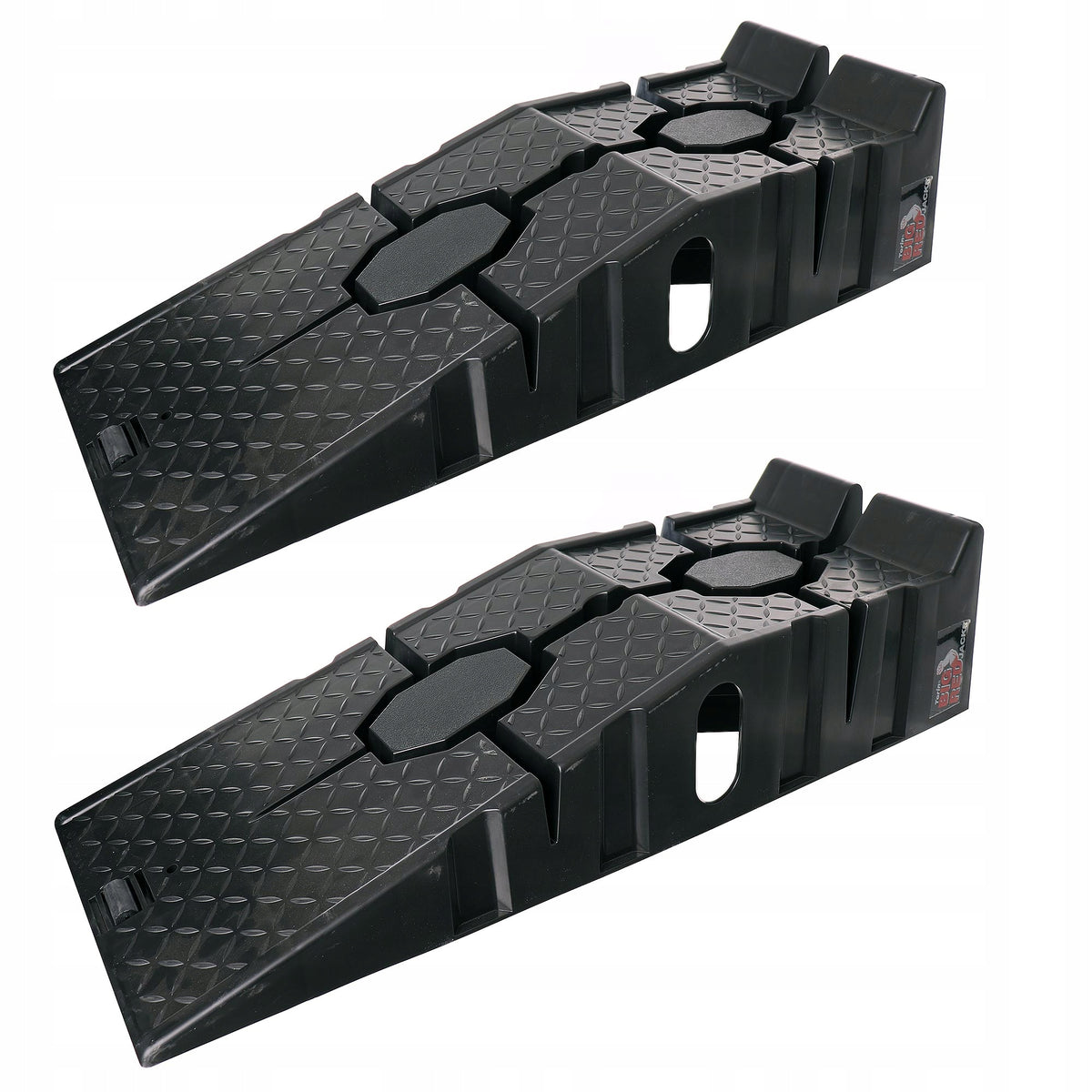 OVERRUN RAMPS 2 PCS LIFTING CAPACITY UP TO 3T HEIGHT 17CM NON-SLIP STOP