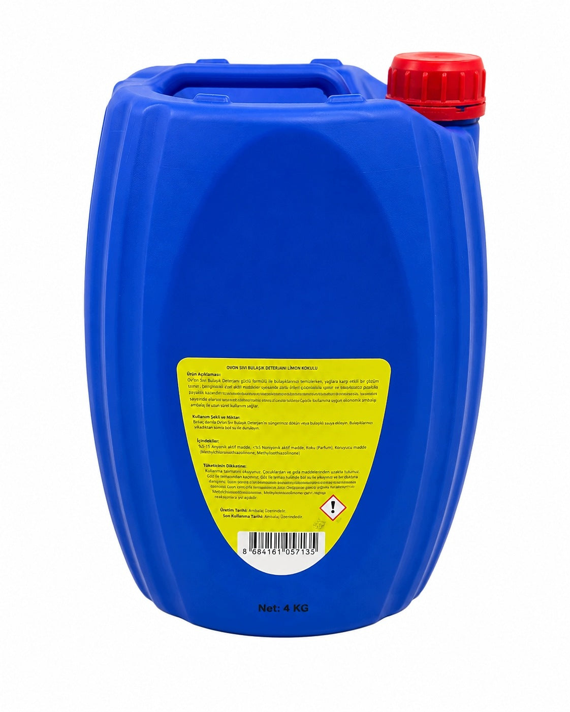 OVON Lemon Dishwashing Liquid 4 kg Packaging status original