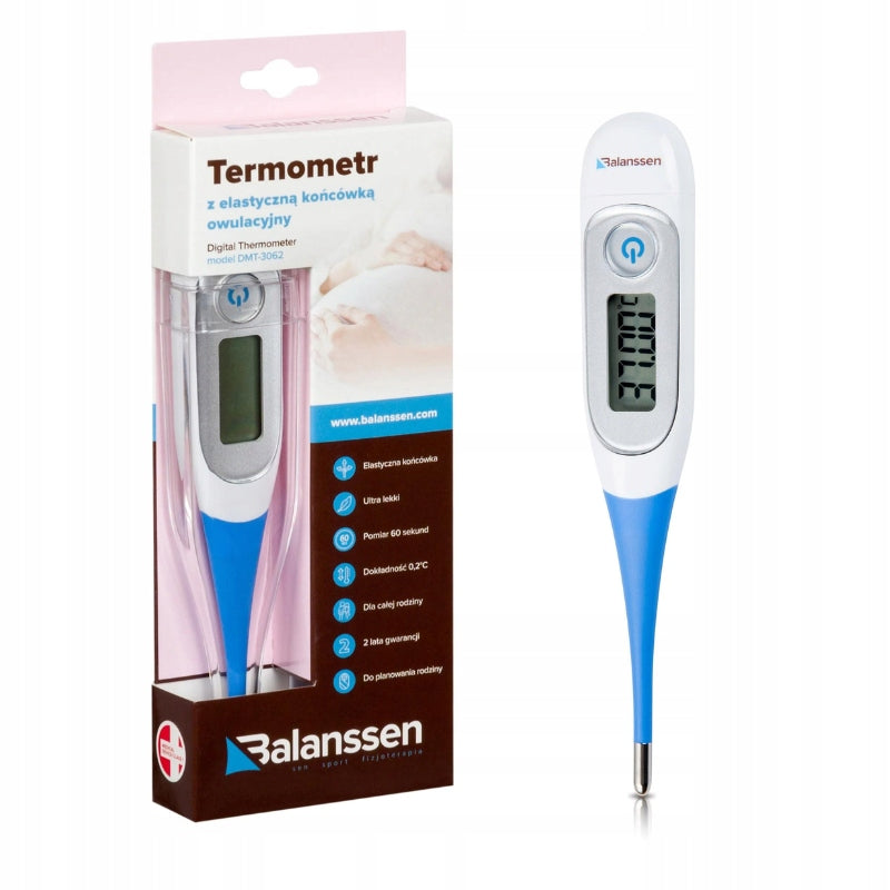 OVULATION THERMOMETER with flexible tip + CASE Balanssen DMT-3062