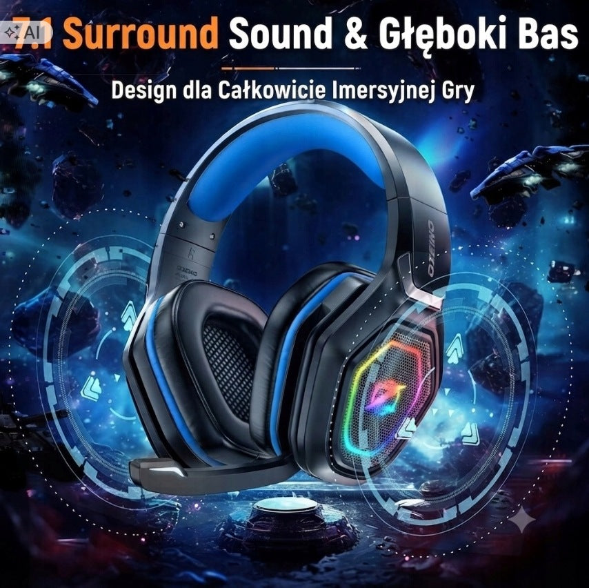 OW810 Gaming Headphones Wireless 2.4GHz PS5 PC Bluetooth 5.3 white Packaging status original