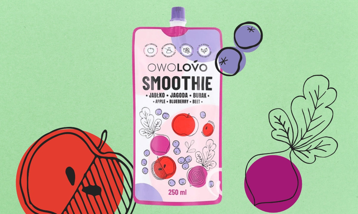 OWOLOVO Smoothie apple beetroot berry, 250ml Brand Owolovo