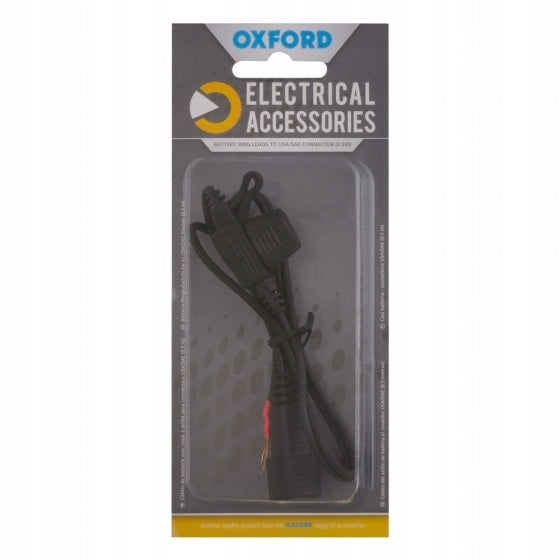 OXFORD BATTERY CABLE FOR CONNECTING CHARGER OUTPUT USA/SAE 0,5M (